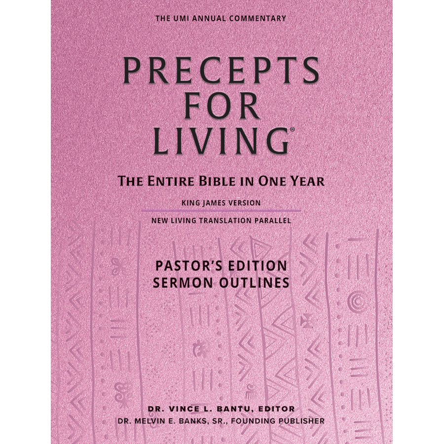 Precepts For Living Pastor (Large Print + Sermon Notes) 20232024 UMI