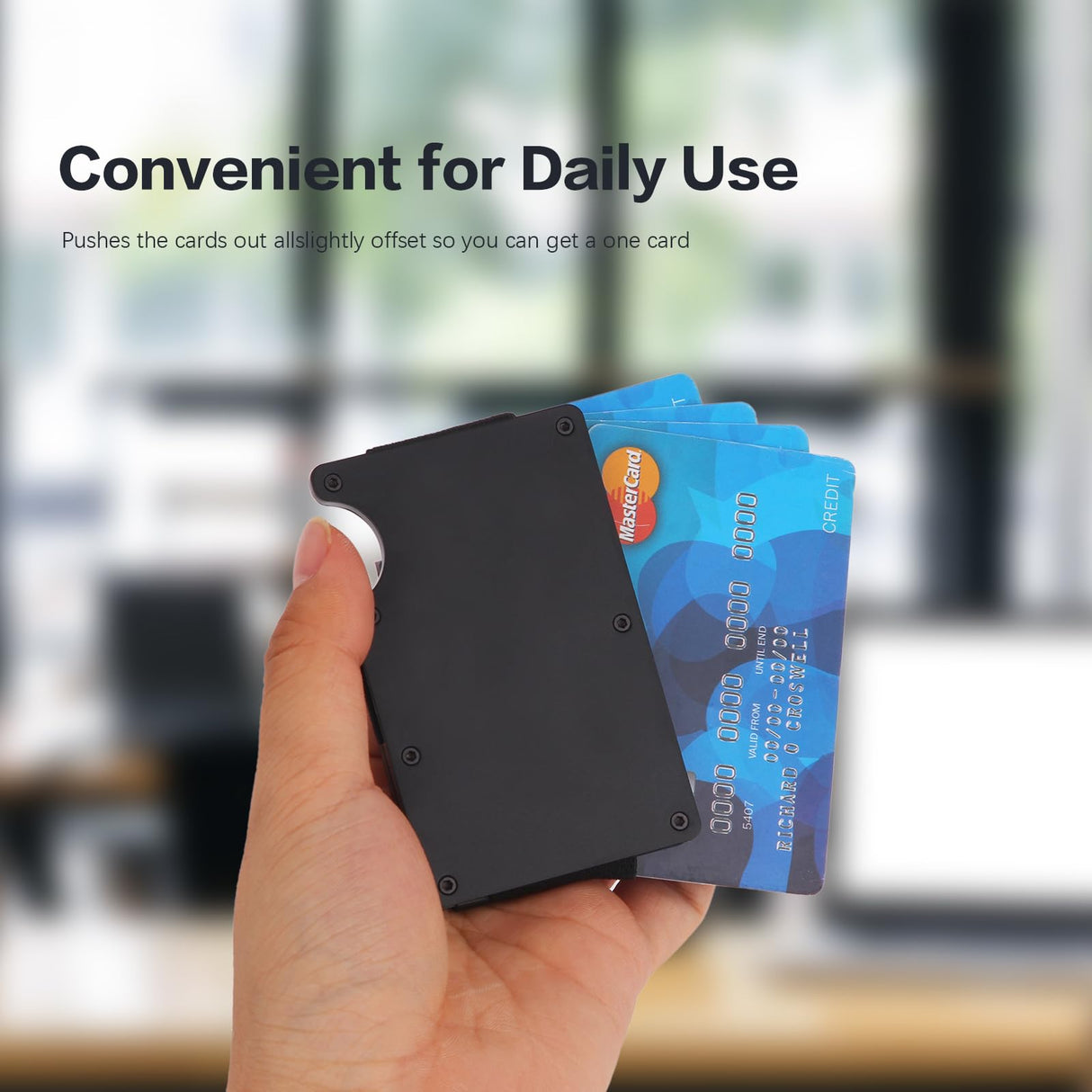 THTCSQ Christian Gifts Minimalist Personalized Engraved Metal Wallet,Slim Wallet for Men,Birthday Gifts Christmas Gift Bible Verse Faith Religious Christian Gifts (4:13 wallet)