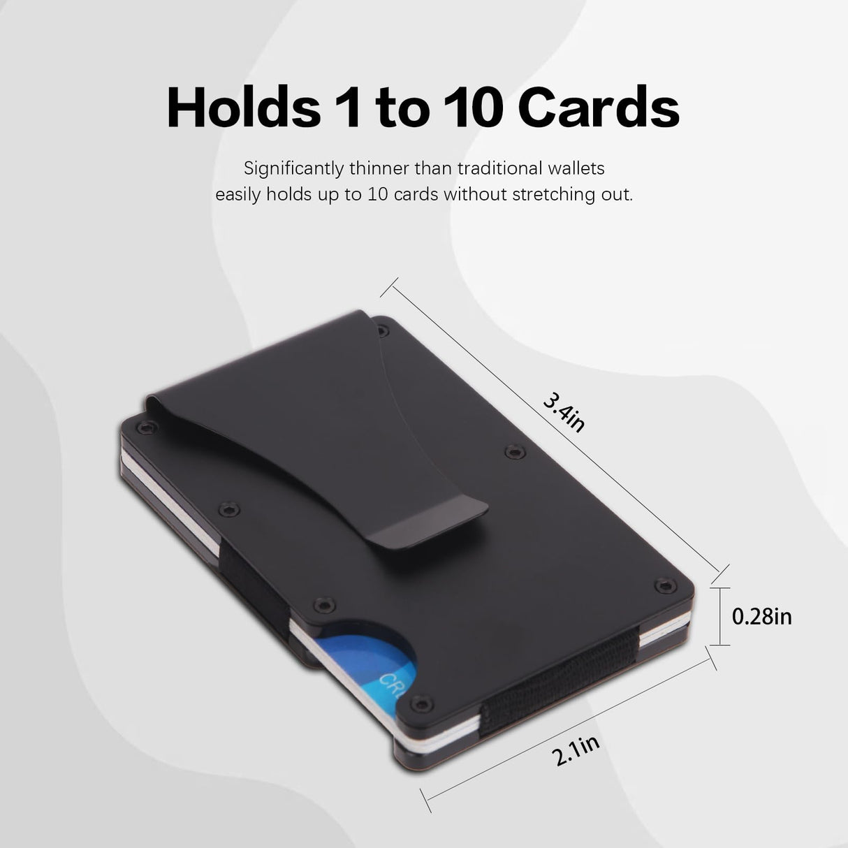 THTCSQ Christian Gifts Minimalist Personalized Engraved Metal Wallet,Slim Wallet for Men,Birthday Gifts Christmas Gift Bible Verse Faith Religious Christian Gifts (4:13 wallet)