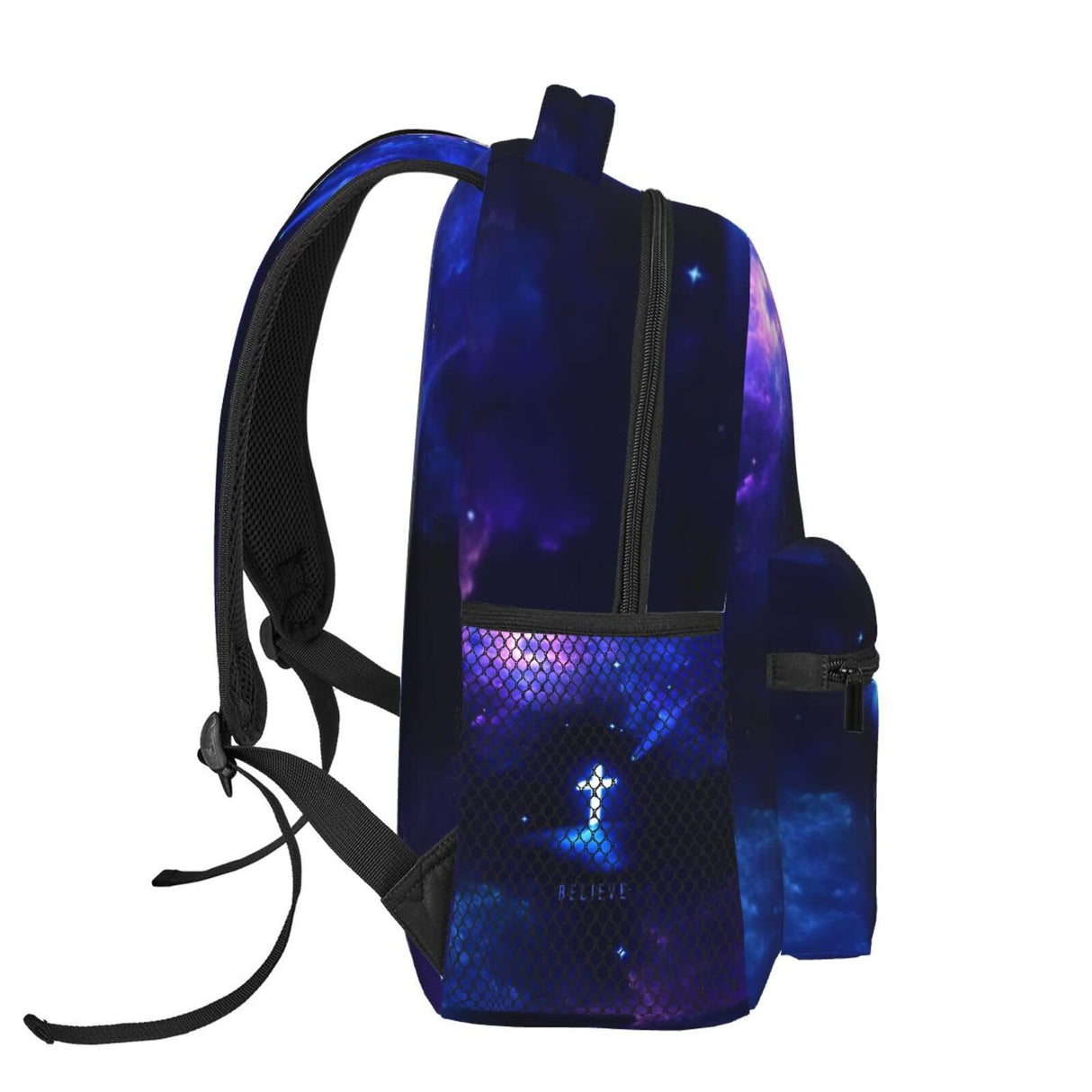 MANQINF Jesus Backpack,Faith Bookbags Laptop Bag Shoulder Bags Travel Hiking Camping Daypack for Men Women