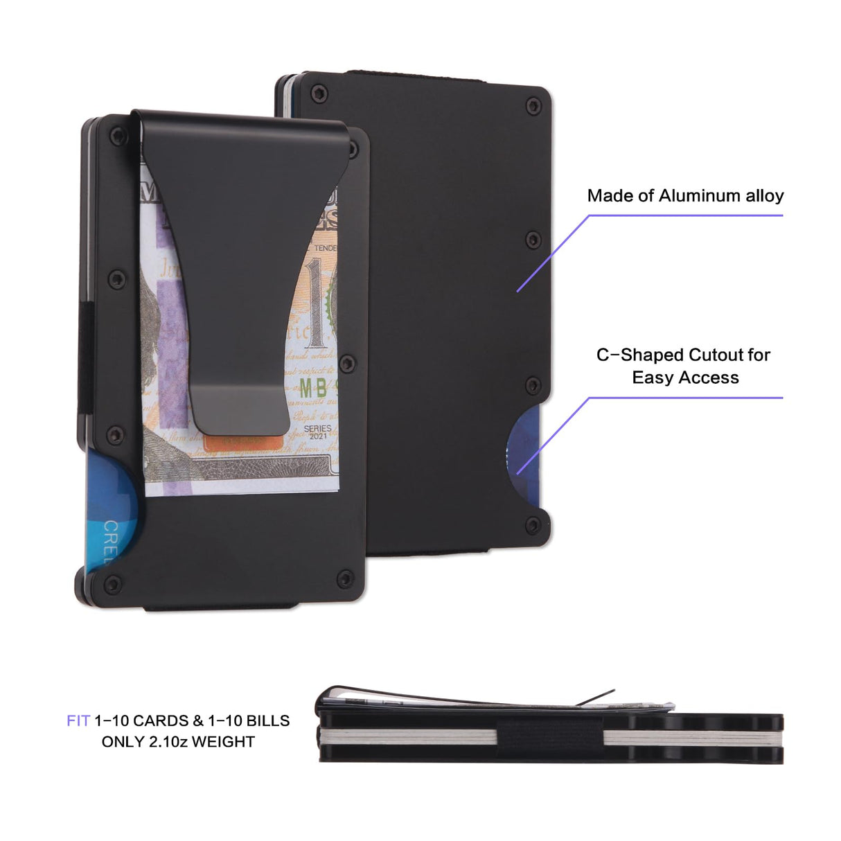 THTCSQ Christian Gifts Minimalist Personalized Engraved Metal Wallet,Slim Wallet for Men,Birthday Gifts Christmas Gift Bible Verse Faith Religious Christian Gifts (4:13 wallet)