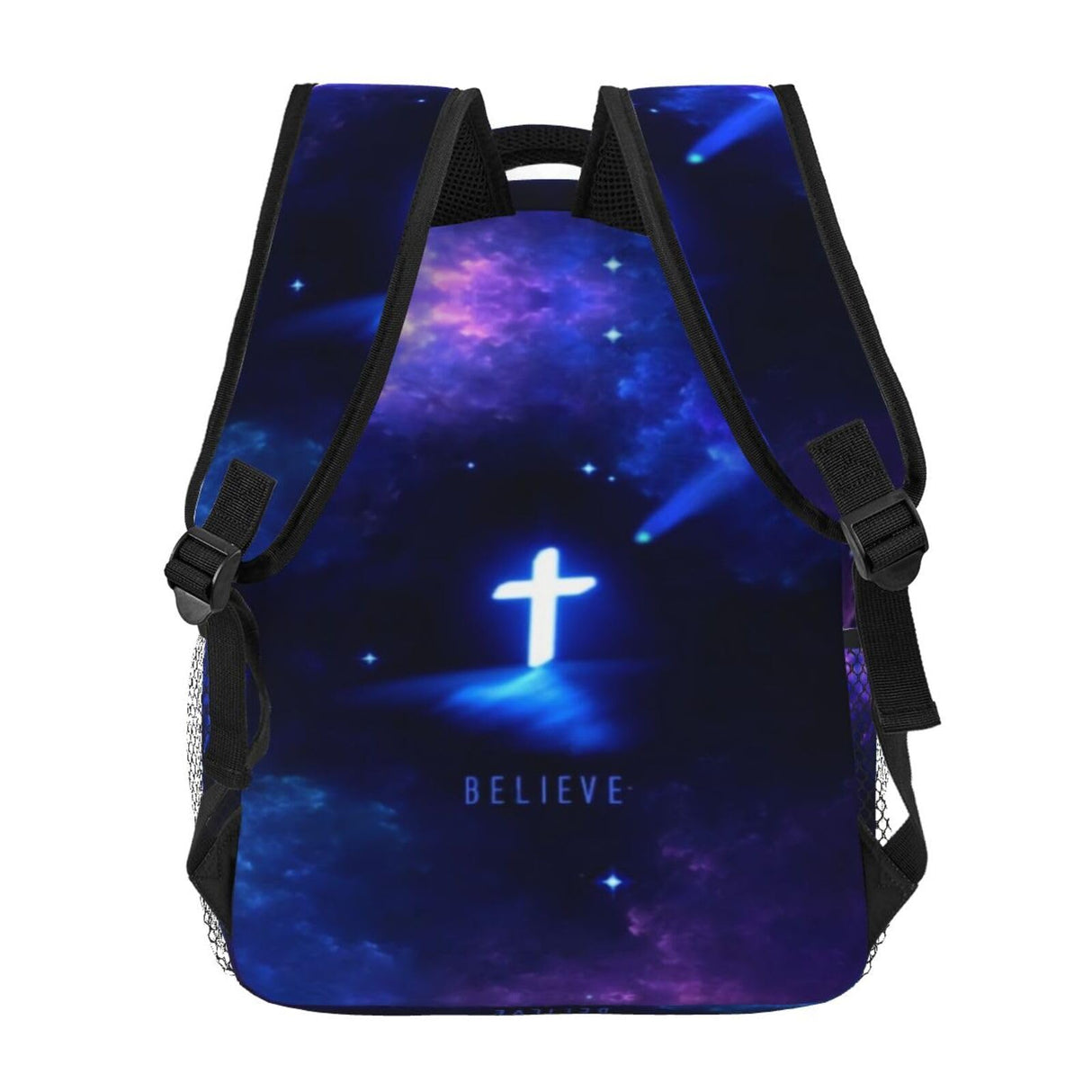 MANQINF Jesus Backpack,Faith Bookbags Laptop Bag Shoulder Bags Travel Hiking Camping Daypack for Men Women