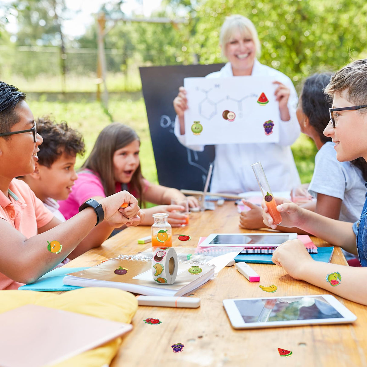 Geyoga 1000 Pcs Fruit of The Spirit Stickers Bible Religious Craft Stickers for Kids Sunday School Activity Party Supplies