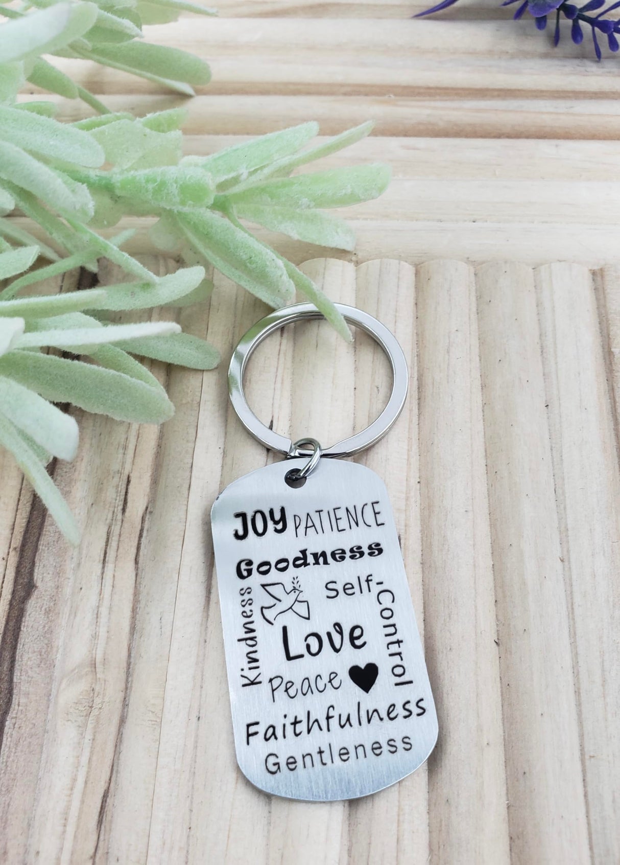 Christian Keychain, Bible Verse Keychain, Fruit of the Spirit, Get Well Soon Gifts for Women, Self Care Gifts for Women, New Driver Gifts for Teen Girls, Biblical Graduation Gifts, Baptism