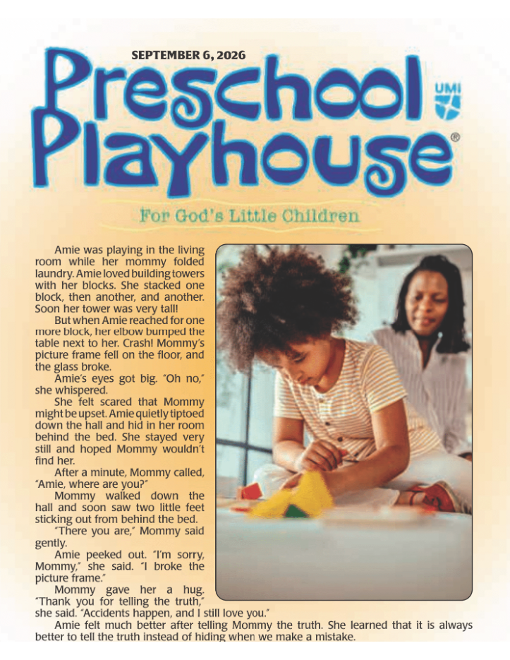 Preschool Playhouse Student Sept Oct Nov 2026