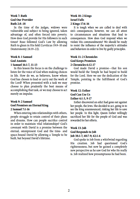 Precepts For Living®: God's Unchanging Hand