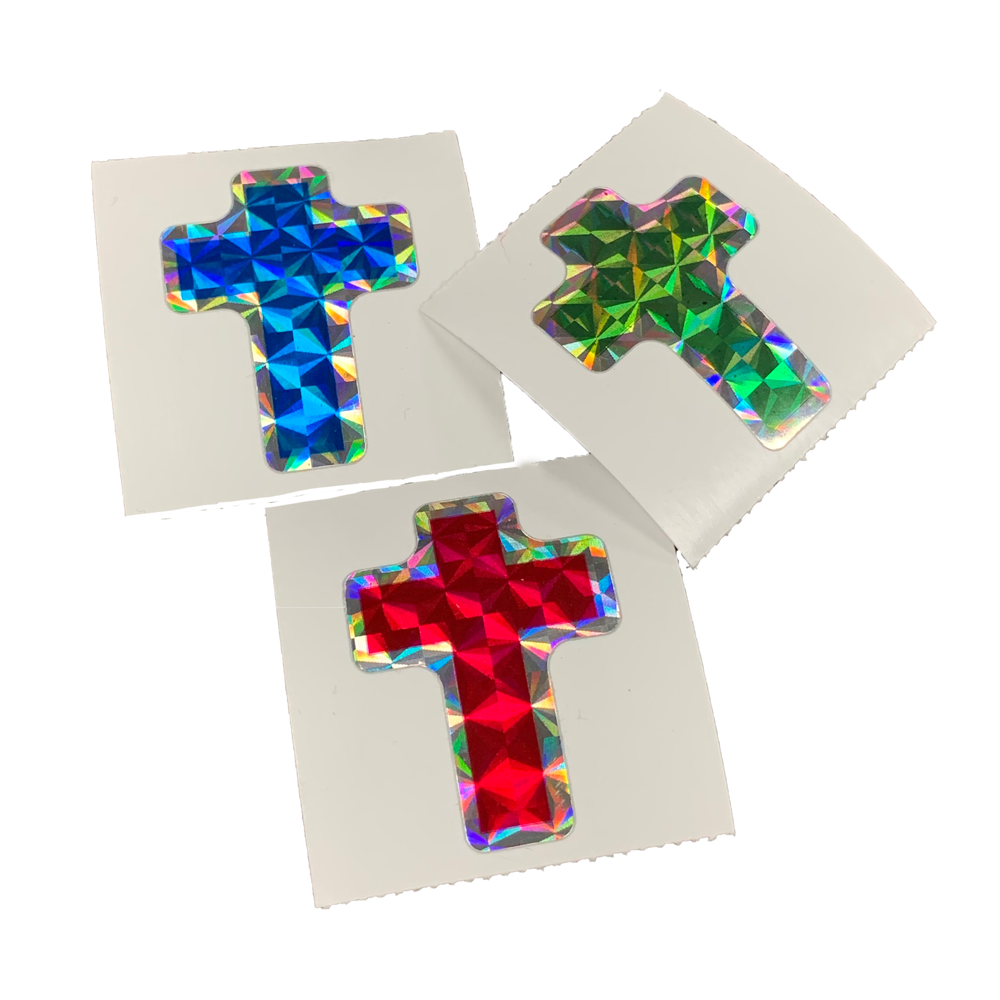 Bling Cross Stickers UMI (Urban Ministries, Inc.)