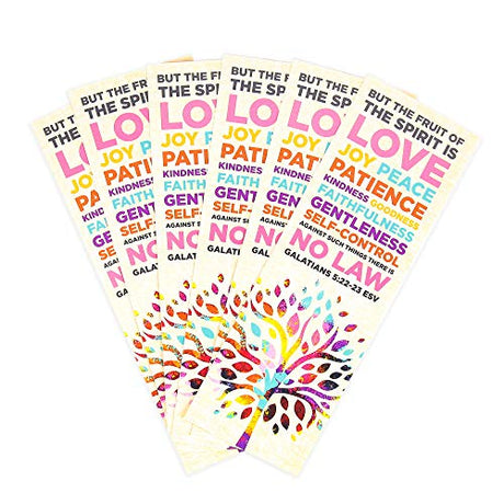 The Fruit of The Spirit Bookmarks, 2 x 6 inches, 25 Bookmarks