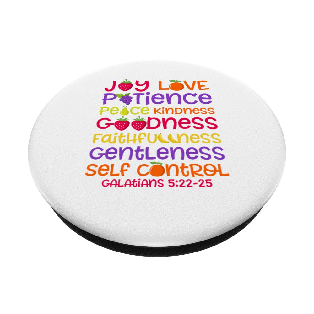 Fruit Of The Spirit Galatians Christian Bible Quote PopSockets PopGrip: Swappable Grip for Phones & Tablets