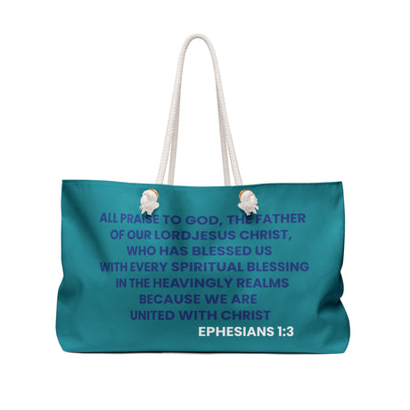 Weekender Bag (bluish teal)