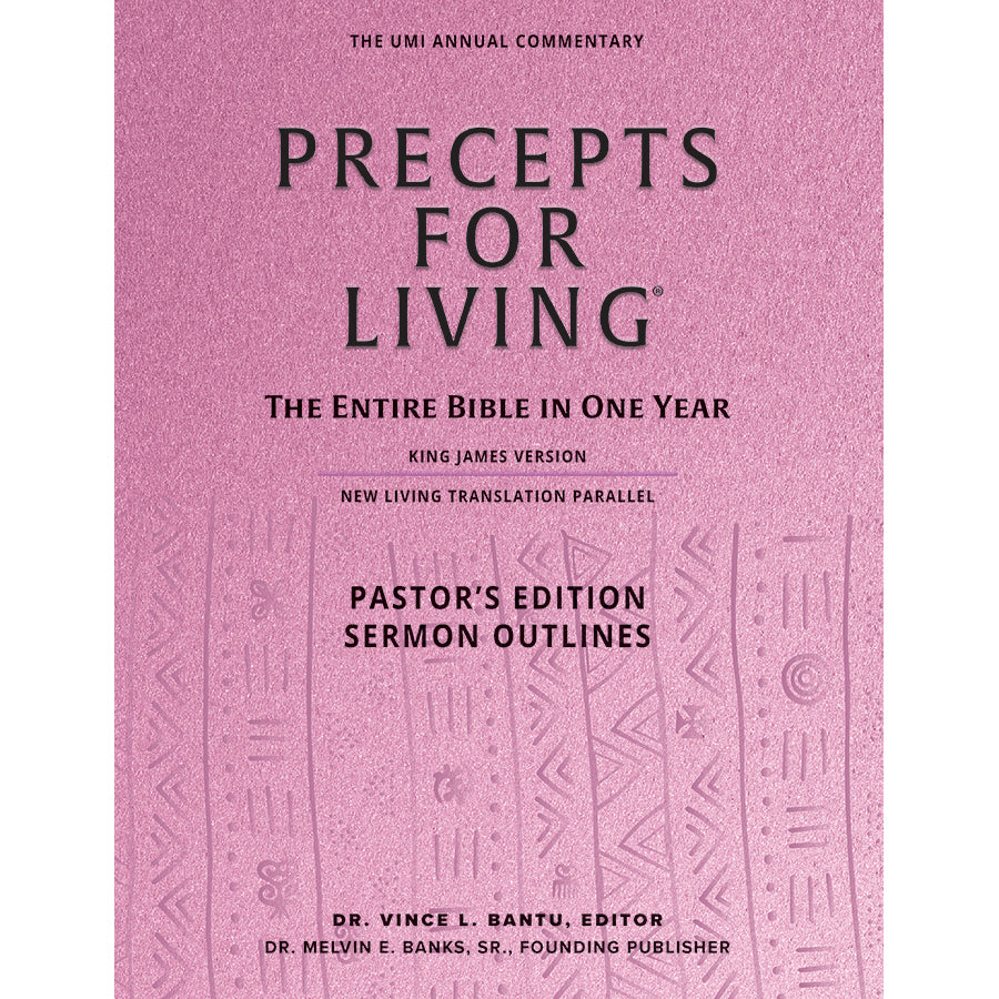Precepts for Living® Pastor (Large Print + Sermon Notes) 2023-2024