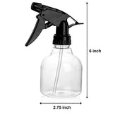 Bekith 12 Pack 8 Oz Empty Plastic Spray Bottle with Black Trigger Sprayers - Adjustable Head Sprayer from Fine to Stream - Refillable Sprayer for Water, Kitchen, Bath, Beauty, Hair, and Cleaning