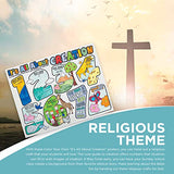 Fun Express Color Your Own All About Creation Poster - Set of 30 - Religious Crafts for Kids and Sunday School Activities