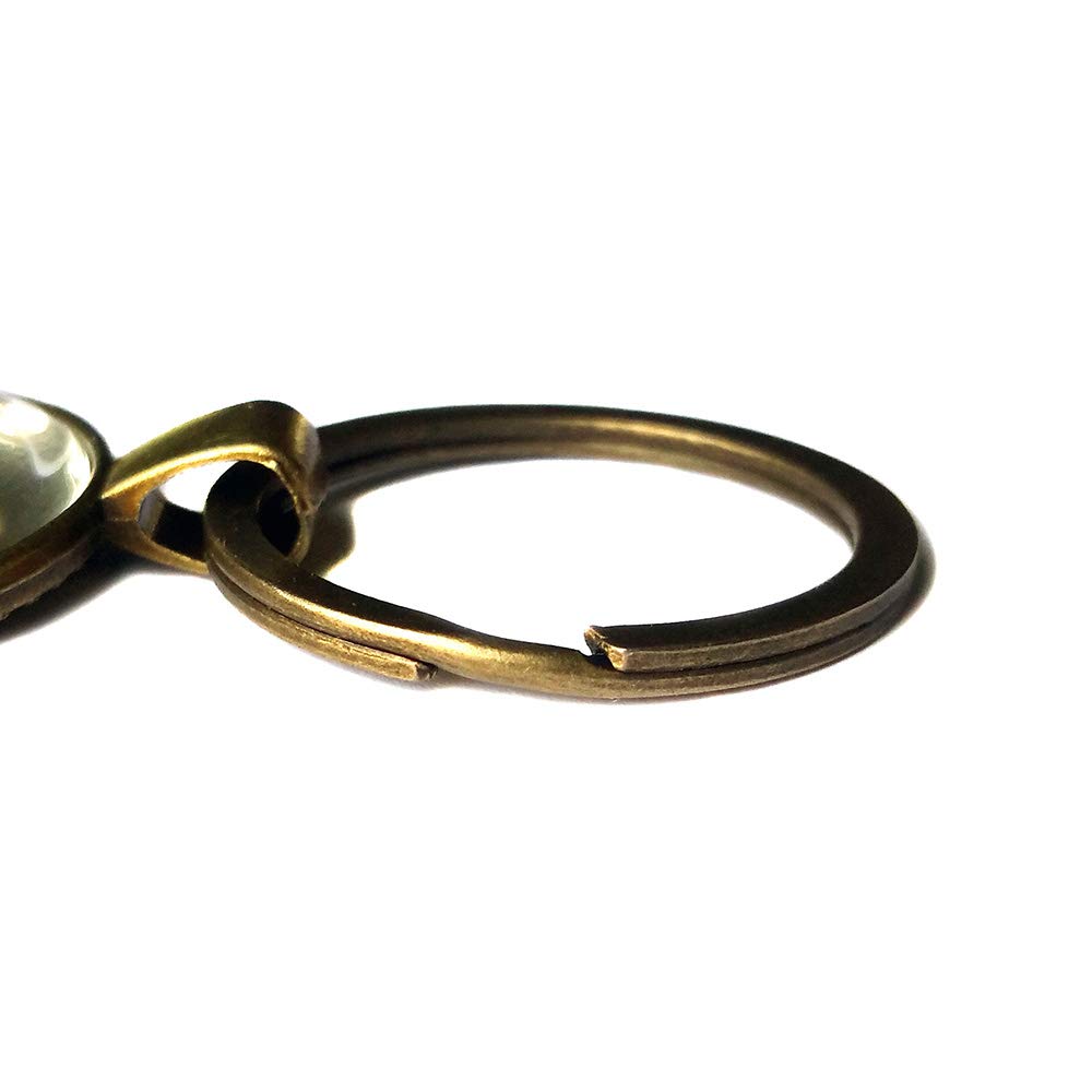 Galatians 5:22 Fruit of the Spirit love Joy Peace King James Version KJV Bible Bronze Keychain Keyring