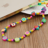 200pcs Fruits Polymer Clay Spacer Beads, Mixed Fruit Charm Beads for DIY Necklace Earrings Jewelry Crafts Making