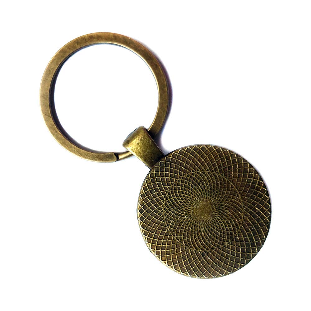 Galatians 5:22 Fruit of the Spirit love Joy Peace King James Version KJV Bible Bronze Keychain Keyring