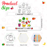 ReliThick 30 Sets Color Your Own Fruit of The Spirit Crown Bulk Crafts Coloring Bible Crafts Adjustable Religious Paper Crowns with Crayons for Kids DIY Sunday School VBS Classroom Party Supplies