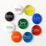 Lifeforce Glass Fruit of The Spirit Glass Stones, 9 Beautiful Rocks, Each with a Word from The Galatians 5:22 Verse. Inspiring Christian Education Tool from