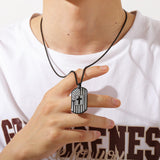MYDIY Dog Tag Necklace for Men Cross Necklace Military Dog Tag Chains Mens God Jesus Jewelry American Flag Stainless Steel Scripture Cross Necklaces for Men Best Christian Gifts for Mens