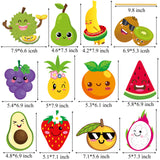 Tutti Frutti Party Centerpieces Sticks 24pcs Summer Fruit Table Toppers Decorations for Tutti Fruity Party Tropical Fruit Theme Birthday Party Baby Shower Supplies