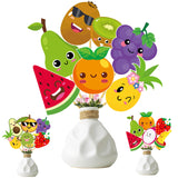 Tutti Frutti Party Centerpieces Sticks 24pcs Summer Fruit Table Toppers Decorations for Tutti Fruity Party Tropical Fruit Theme Birthday Party Baby Shower Supplies