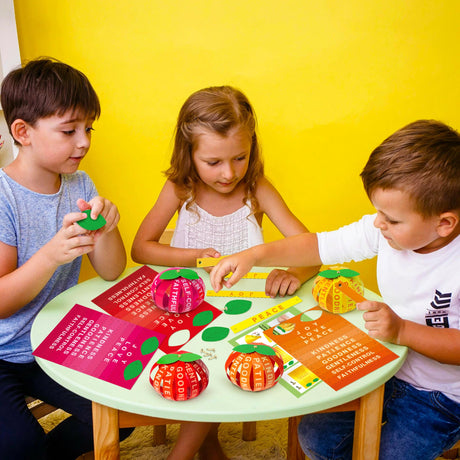 AgincBerry Bible Fruit Craft Kit - 28 Set DIY Accent Fruitage of the Spirit Strip for Kids - Sunday School Church Project for Thanksgiving and Fall