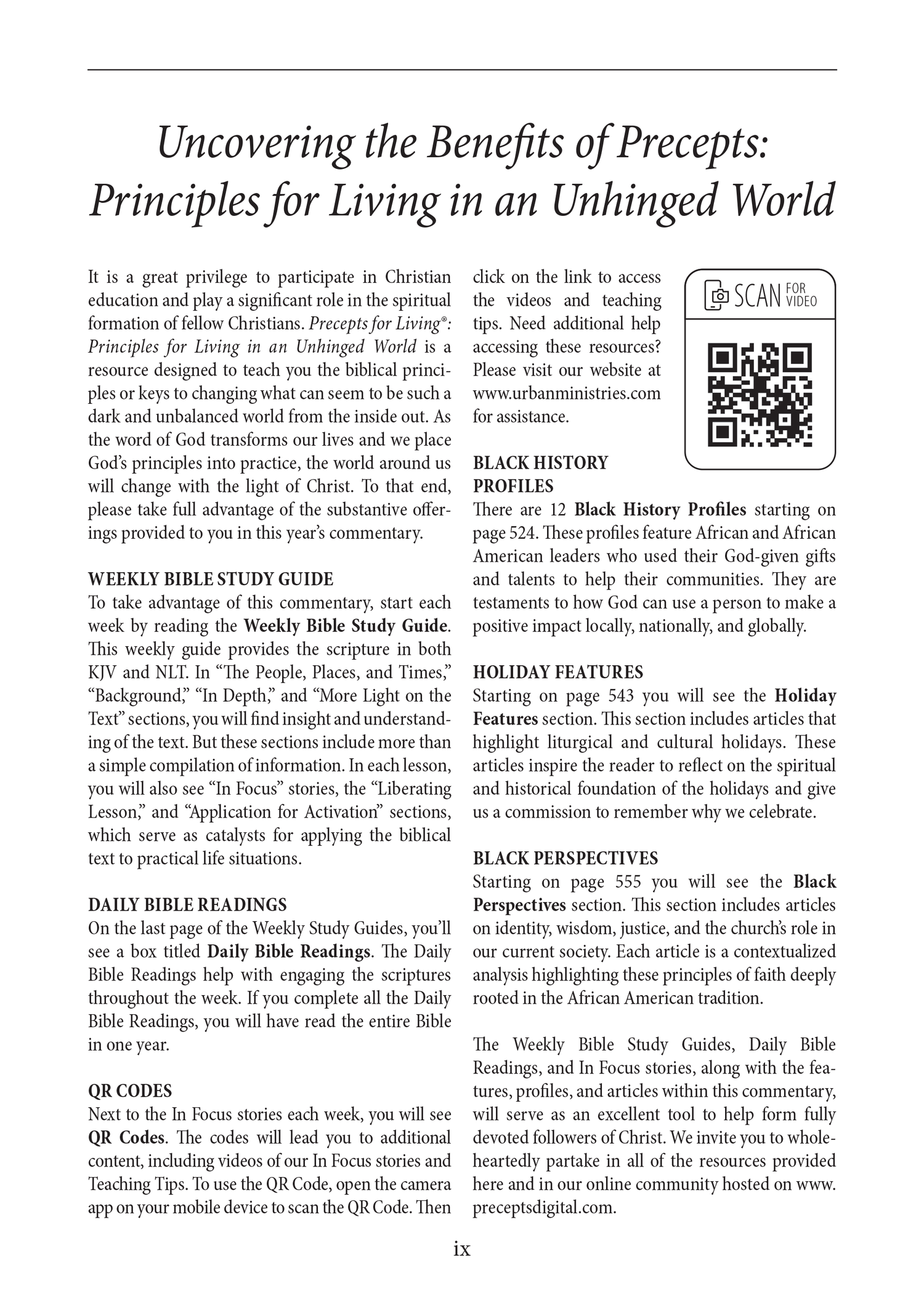 Precepts for Living®: Principles for Living in an Unhinged World Large ...