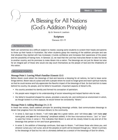 Precepts for Living® Pastor (Large Print + Sermon Notes) 2023-2024