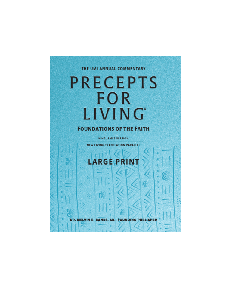 Precepts for Living®: Foundations of the Faith Large Print (2025-2026 ...