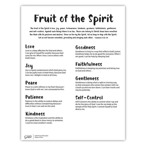 FreshCut Crafts  Fruit of The Spirit Easy 3-D Punch-Out Bible Craft K –  UMI (Urban Ministries, Inc.)