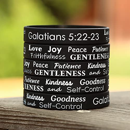 Inspirational Jewelry - Scripture retail Bracelet - Galatians 5:22-23, The fruit of the spirit - Bible Verse Bracelet, Jesus Christ Teaching